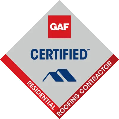 GAF Certified Residential Roofing Contractor badge
